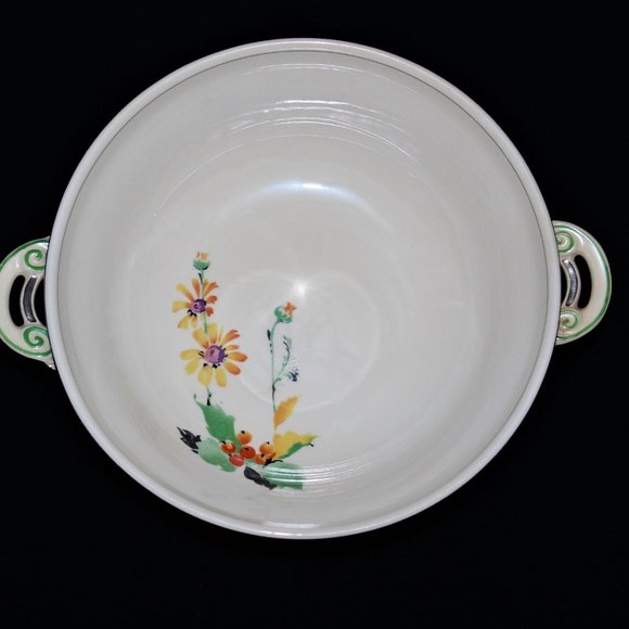 Near Antique Homer Laughlin Wells Vegetable Bowl | Soprano Vegetable Bowl - Picture 4 of 8
